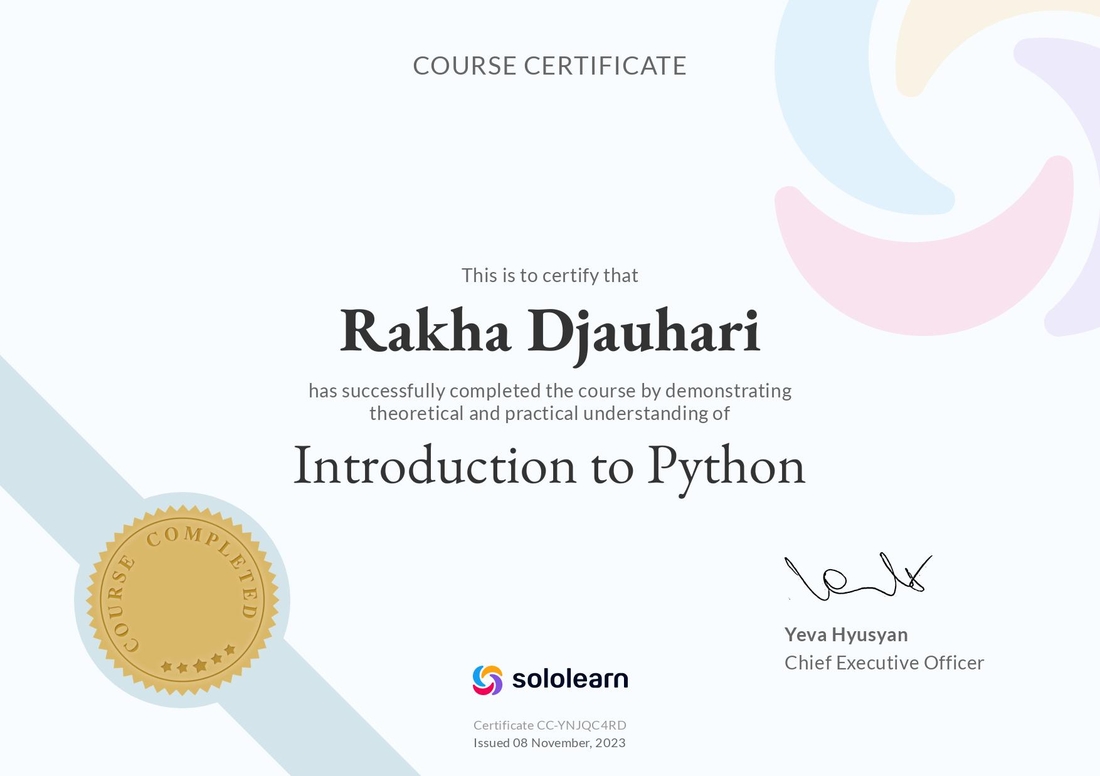 sololearn python certification