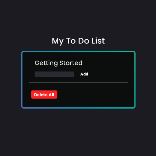 To Do List Project